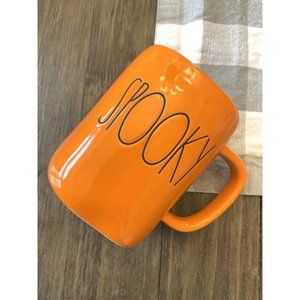 NEW Rae Dunn Halloween Mug ‘Spooky’ Orange HTF Ceramic Farmhouse